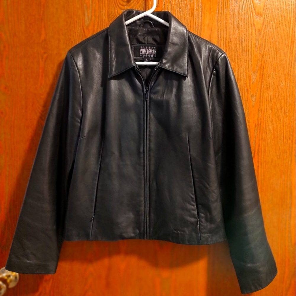 Vans Women's Classic Black Leather Jacket